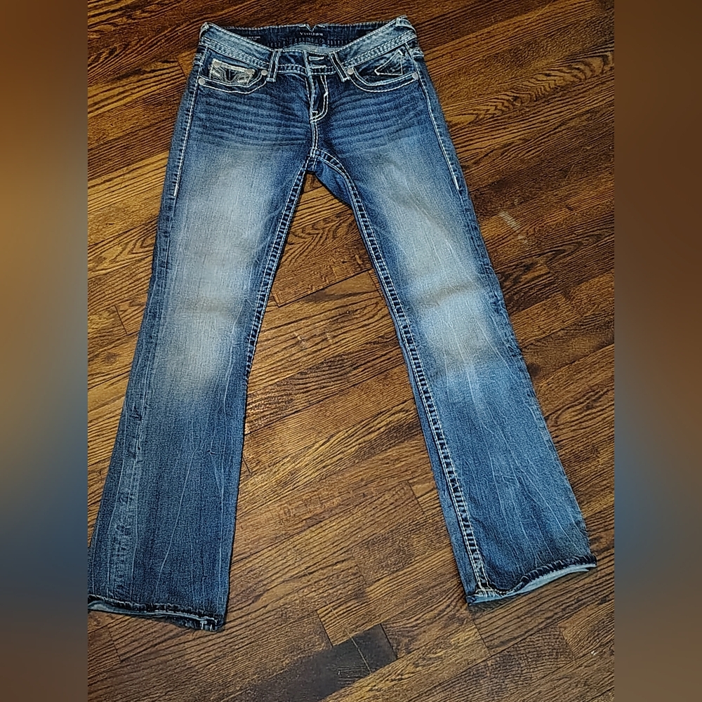 Vigoss Women's Boot Cut Jeans in Blue